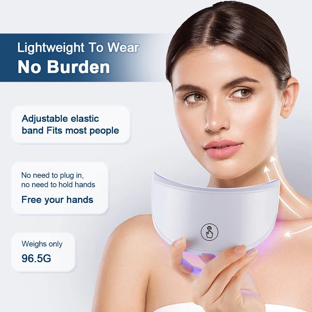 7-1 Colors Red Light Therapy For Face，LED Facial Skin Care Mask,Red Light Mask for Face