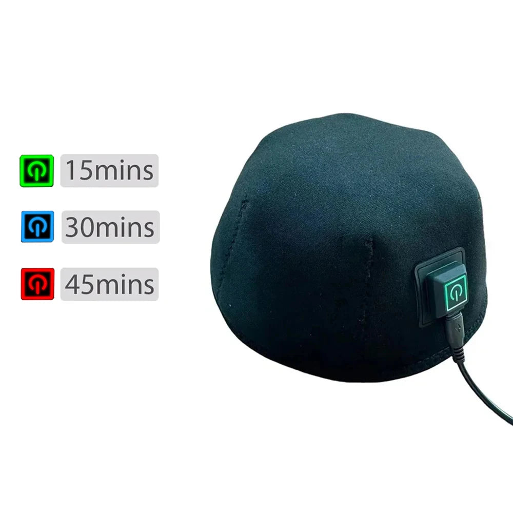 660nm 850nm Red Light Infrared Hair Therapy Hair Growth Cap Anti Hair Loss Relax Scalp Care Hat Anti Hairs Adjustable Rear Strap