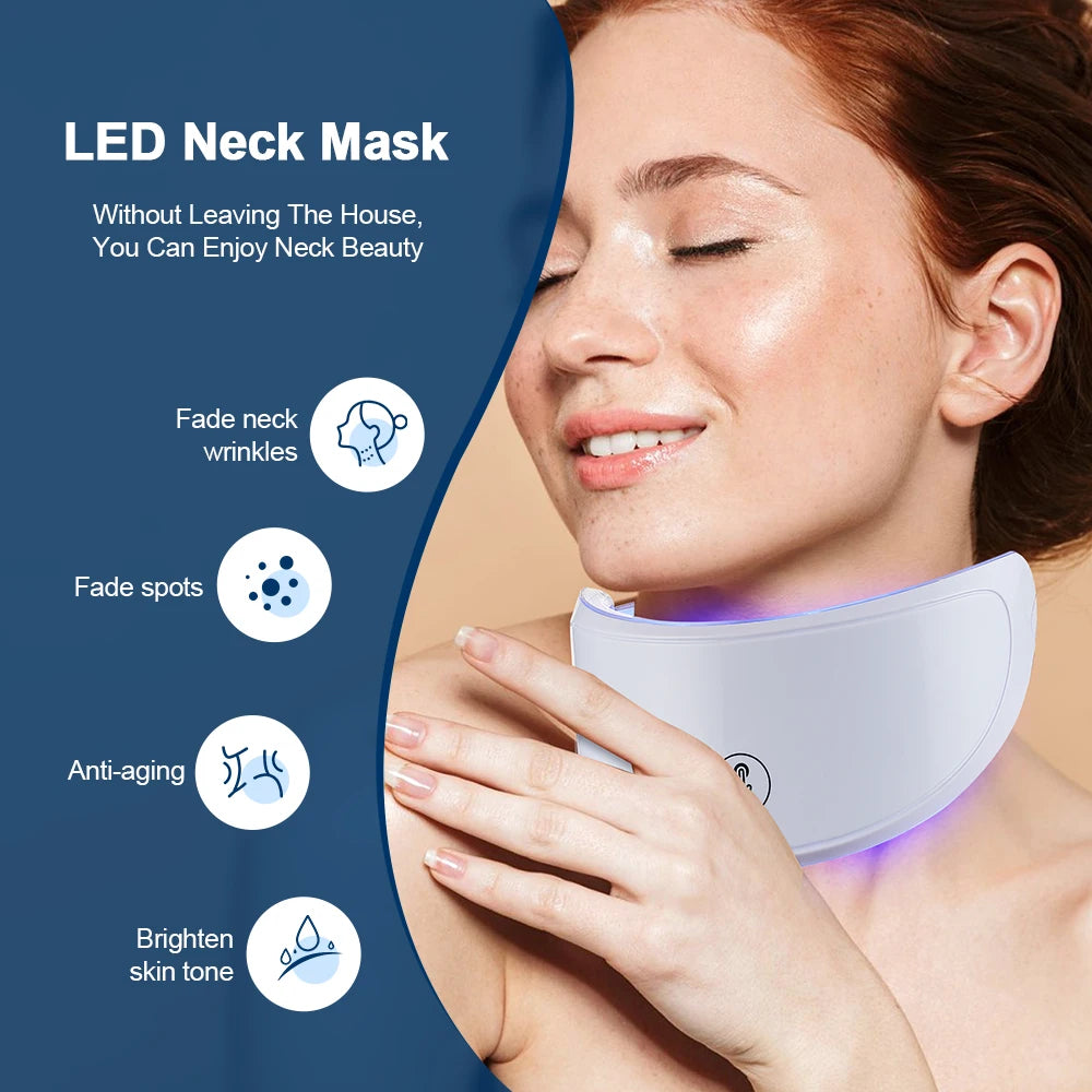 7-1 Colors Red Light Therapy For Face，LED Facial Skin Care Mask,Red Light Mask for Face
